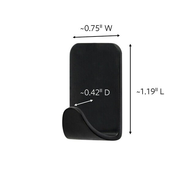 Command Small Matte Black Hooks 17032MB-4ES
