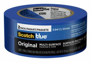 ScotchBlue Original Painter’s Tape 2090-24CC2, 0.94 in x 60 yd (24mm x 54,8m), 2rolls /pack image ScotchBlue Original Painter’s Tape 2090-24CC2, 0.94 in x 60 yd (24mm x 54,8m), 2rolls /packimage