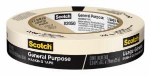 Scotch General Purpose Masking Tape 2050-24AP, 0.94 in x 60.1 yd (24mm x 55m)image