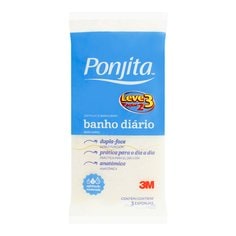 Esponja de Banho Diário 3M™ Ponjita™ Amarela Leve 3 Pague 2 Frontal