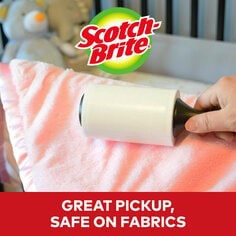 Scotch-Brite Lint Roller Secondary Image Safe On Fabrics