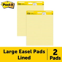 Post-it Self-Stick Easel Pad 25 x 30.5 Inches 30-Sheet Pad 2 Pack