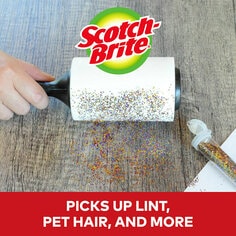 Scotch-Brite Lint Roller Image Picks Up Glitter