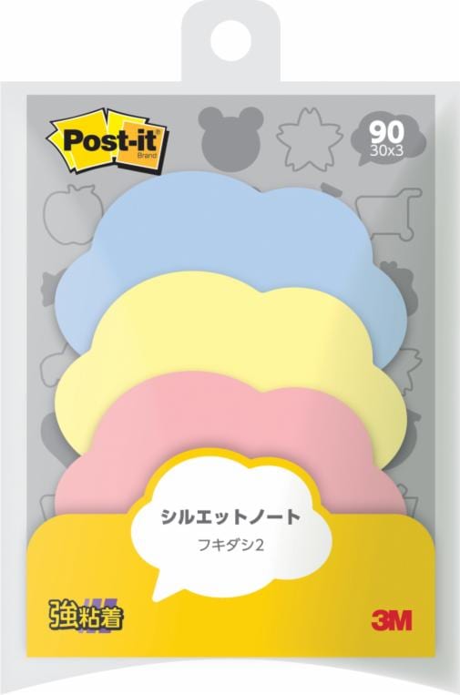 ポスト・イット® シルエットノート　強粘着タイプ　フキダシ2