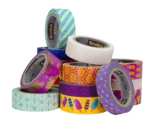 Scotch® Expressions Washi Tape C1017-3-P14, Assorted Sizes Multi-pack