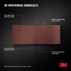 3M™ Rapid Removal Sanding Belts DIGIfab