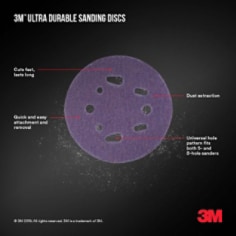 3M™ Ultra Durable Sanding Discs