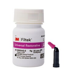 3M Filtek Universal Restorative Refill, 20 - 0.2g Capsules, A3.5, 6550A3.5