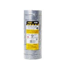 スコッチ® 電気絶縁用ビニールテープ 117(灰色, 19mm x 20m, 10巻パック)