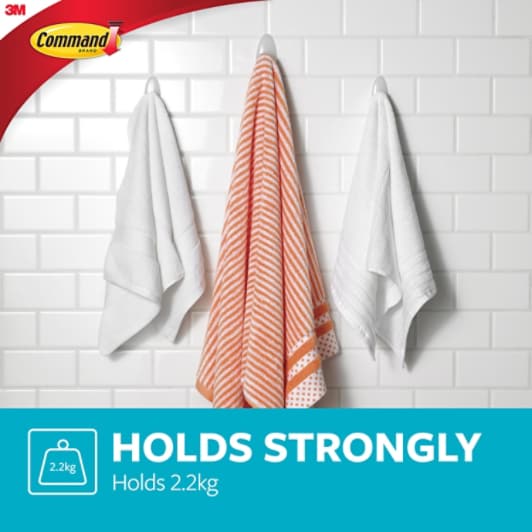 Command™ Grote handdoekhaak voor badkamers BATH17