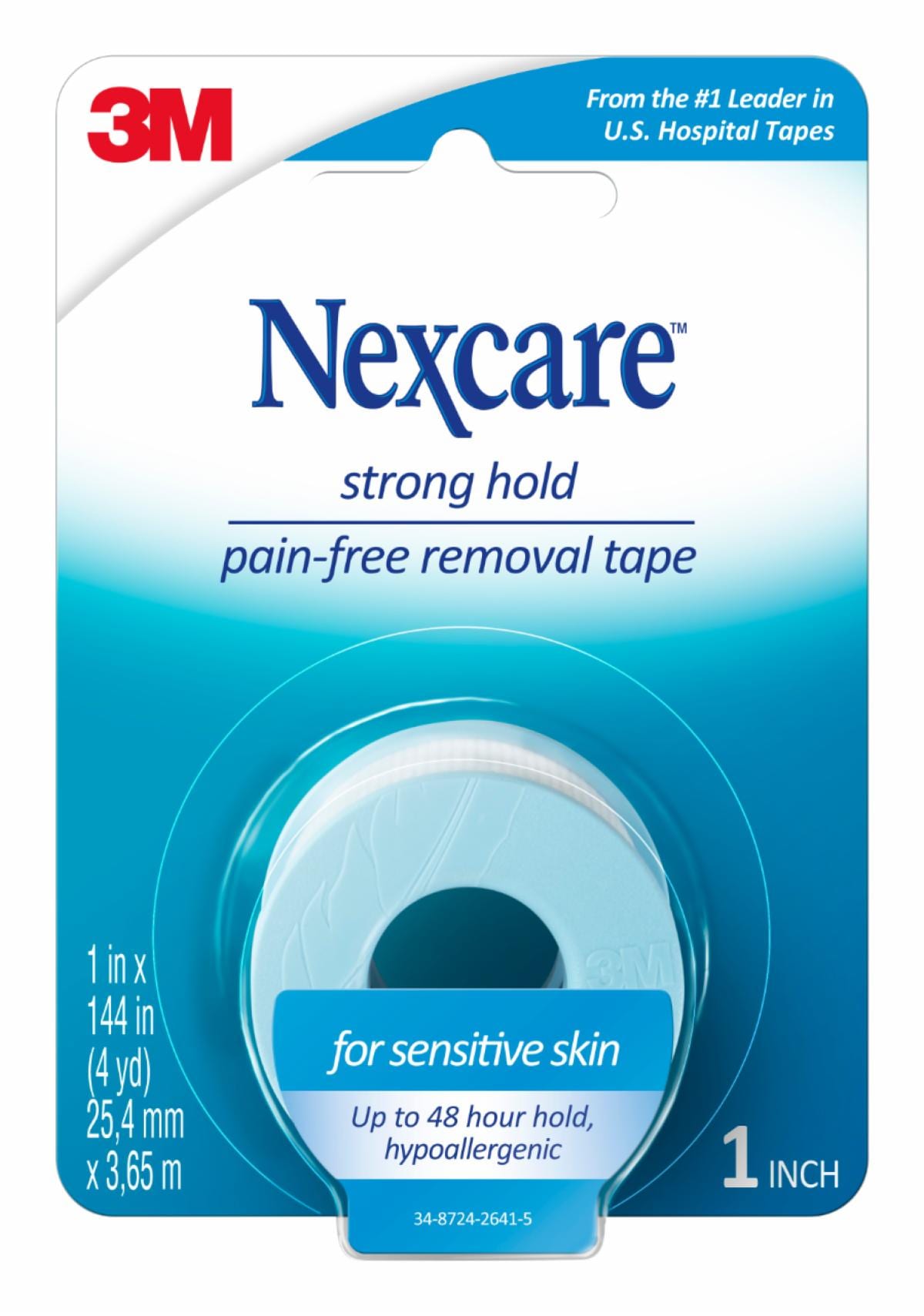 Nexcare Strong Hold Pain-Free Removal Tape SST1CA3PK-SIOC