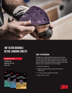 3M™ Detail Sanding Sheets Sell Sheet 70-0717-2572-8