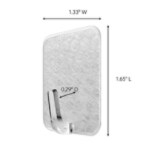 Command® Adjustables™ Repositionable 1 lb Hooks, 4 Hooks, 8 Strips, 17831CLR-4RR