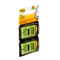 680-SD2 FLGS SGN&DATE 1X1.7IN 2PK 6PK/IN