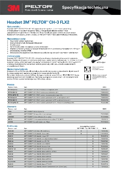 Karta Techniczna ochronniki 3M PELTOR CH-3 wersja flex_PL