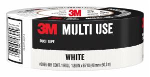 3M™ White Duct Tape 3955-WH, 1.88 in x 55 yd (48 mm x 50.2 m), 9 rls/cs image 3M™ White Duct Tape 3955-WH, 1.88 in x 55 yd (48 mm x 50.2 m), 9 rls/csimage