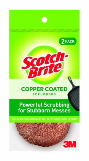 Scotch-Brite Copper Coated Scouring Pad, 213C-2-24, 24/2 image Scotch-Brite Copper Coated Scouring Pad, 213C-2-24, 24/2image