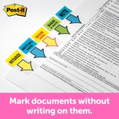 Post-it® Flags, 680-HVSH, 1 in. x 1.7 in. (25,4 mm x 43,2 mm), 24/case