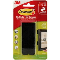 Command™ Large Hanging Strips 17206BLK, Màu đen