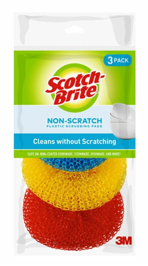 US-215-FW-Non-Scratch Plastic Scrubbing Pad-BYR-3 Pk-IP1