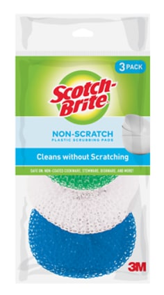 Scotch-Brite® Scrubbing Circles 215-FW, 3 each/pack, 12 packs/case