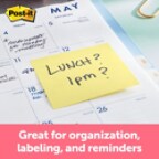 Post-it Notes, 3 in x 3 in, Canary, 24 Pads/Pack