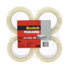 Scotch(R) Packaging Tape 3110-95-4-SR, 1.88 in x 103 yd (48 mm x 95 m) 4 Pack