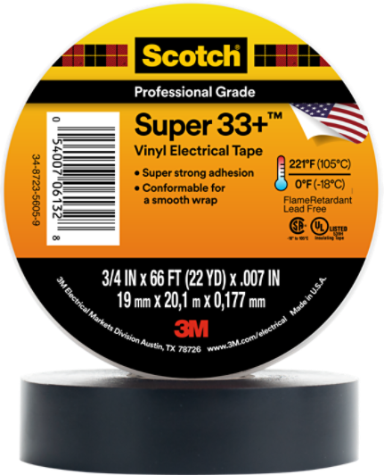 Scotch Vinyl Electrical Tape Super 33 3m United States