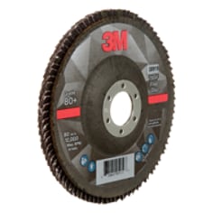 3M Flap Disc, 769F, T27, 80+, 5 in x 7/8 in (127 mm x 22.2 mm)
