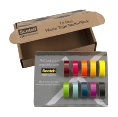 Scotch® Expressions Washi Tape-Amazon 10-pack SIOC Paper