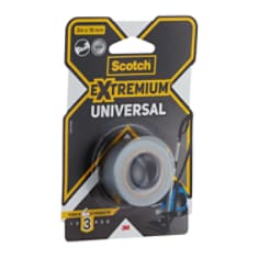 3M Nastro adesivo telato universale DT8, Argento, 48 mm x 23 m, 0.2 mm,  confezionati singolarmente & Scotch Nastro Adesivo, Trasparente Acrilico,  15