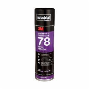 3M™ Polystyrene Foam Insulation Spray Adhesive 78, Clear, 24 fl oz (Net Wt 17.9 oz), 12 Can/Case image 3M™ Polystyrene Foam Insulation Spray Adhesive 78, Clear, 24 fl oz (Net Wt 17.9 oz), 12 Can/Caseimage
