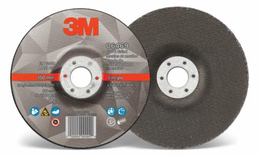3M™ Cut & Grind Wheel, 06469, Type 27, 6 inx 1/8 in x 7/8 in, 10 per inner, 20 per case