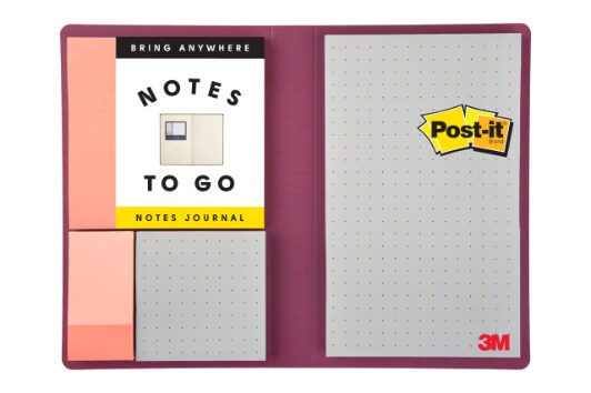 Post It Notes Journal Notes To Go Collection 4 Pads Pack One 2 7 8 In X 4 7 8 In One 3 In X 3 In One 1 7 8 In X 1 3 4 In One 3 4 In X 1 3 4 In 3m United States