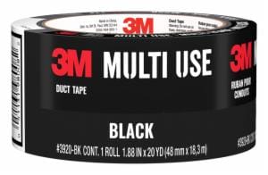 3M™ Duct Tape Black 3920-BK, 1.88 in x 20 yd (48 mm x 18,2 m)image