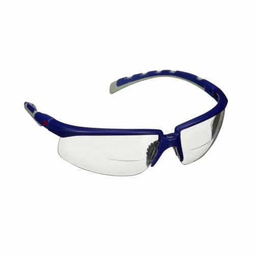 3M™ Solus™ 2000 Series S2015AF-BLU, Blue/Gray Temples, Clear Reader +1.5 lens  - Version 2-Rightside