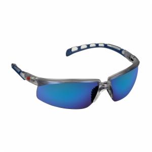 3M™ Solus 2000 Series, S2008AS-CLR, Clear/Blue Temples, Blue Mirror Anti-Scratch Lens, 20 ea/Caseimage