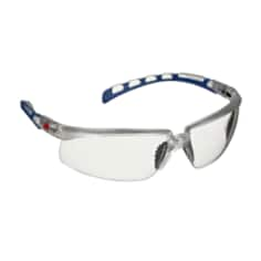 3M™ Solus™ 2000 Series S2001SGAF-CLR, Clear/Blue Temples, Clear lens - Version 2-Rightside