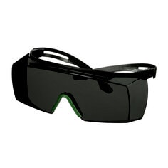 3M™ SecureFit™ 3700 Series SF3730AS-BLK, Black Temples, IR 3.0, Gray OTG lens - Version 2-Leftside