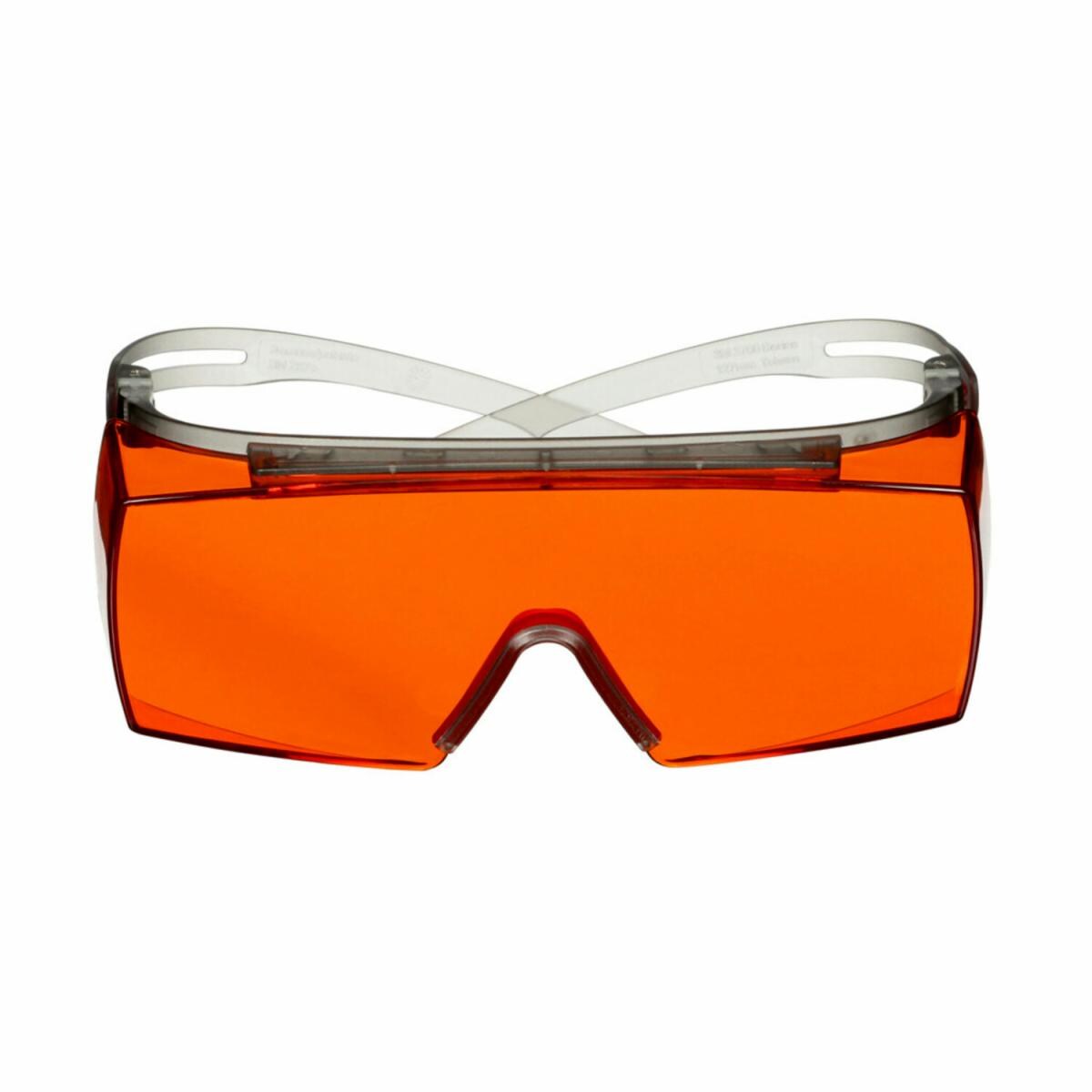 3m™ Securefit™ 3700 Series Safety Glasses Sf3706as Gry Grey Temples Orange Otg Anti Scratch