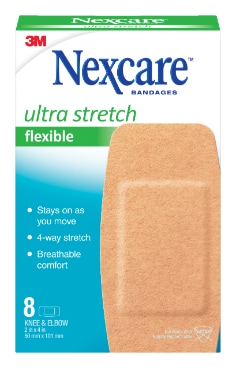 Ultra Stretch Flexible Bandages, 8 ct, Knee & Elbow Size