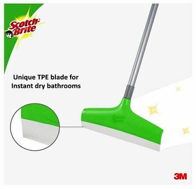 scotch brite bathroom squeegee plastic wiper 30 cm green