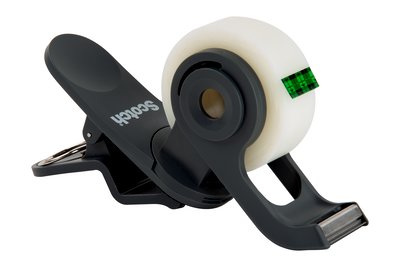 Scotch® Clip & Twist Tape Dispenser, Charcoal Gray