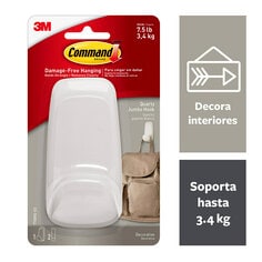 Gancho Adhesivo 3M™ Command® Jumbo, Blanco