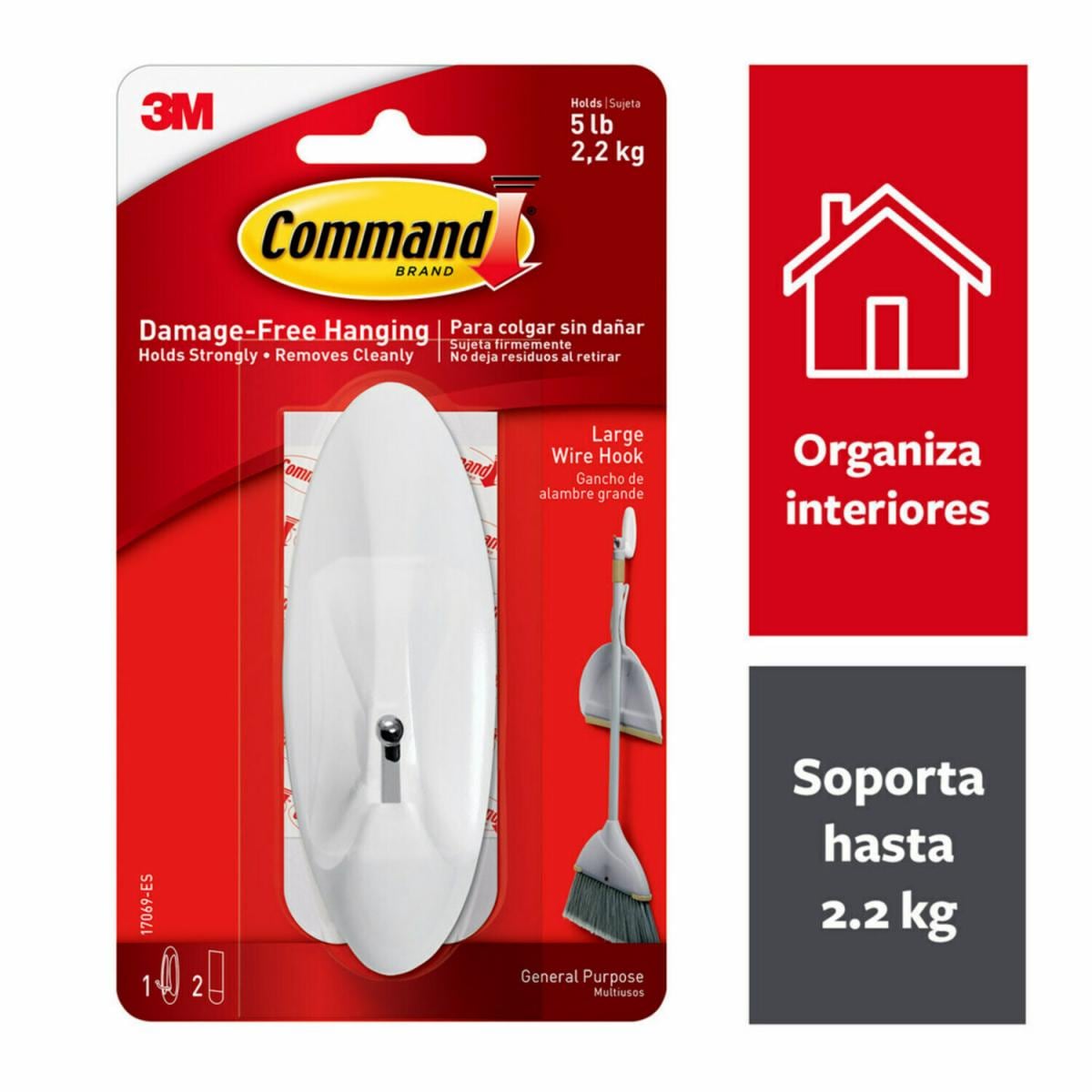 Gancho para Escoba Command® Grande 3M Costa Rica