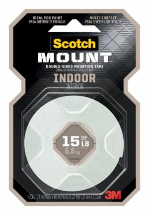 Scotch-Mount Indoor Double-Sided Mounting Tape 110H, 1/2 in x 80 in image Scotch-Mount Indoor Double-Sided Mounting Tape 110H, 1/2 in x 80 inimage