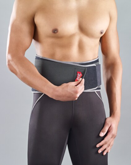 Deluxe Back Stabilizer On Male Body_Front Strap