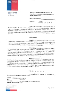 Res. Exenta N 6699 - Respiratorio 2 - 2018