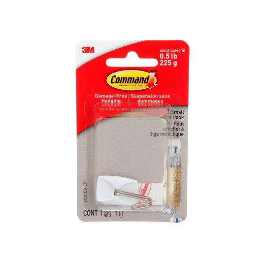 Command Wire Hook 17507db Ef Small White 0 5 Lb 225 G 1 Hook 1 Strip 3m Canada