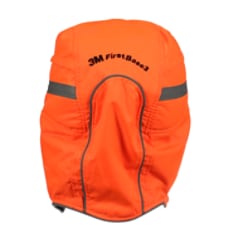 3M™ First Base™ 3 Bump Cap Winter High Visibility Orange Reduced Peak (55 mm) 2021218 - Backside